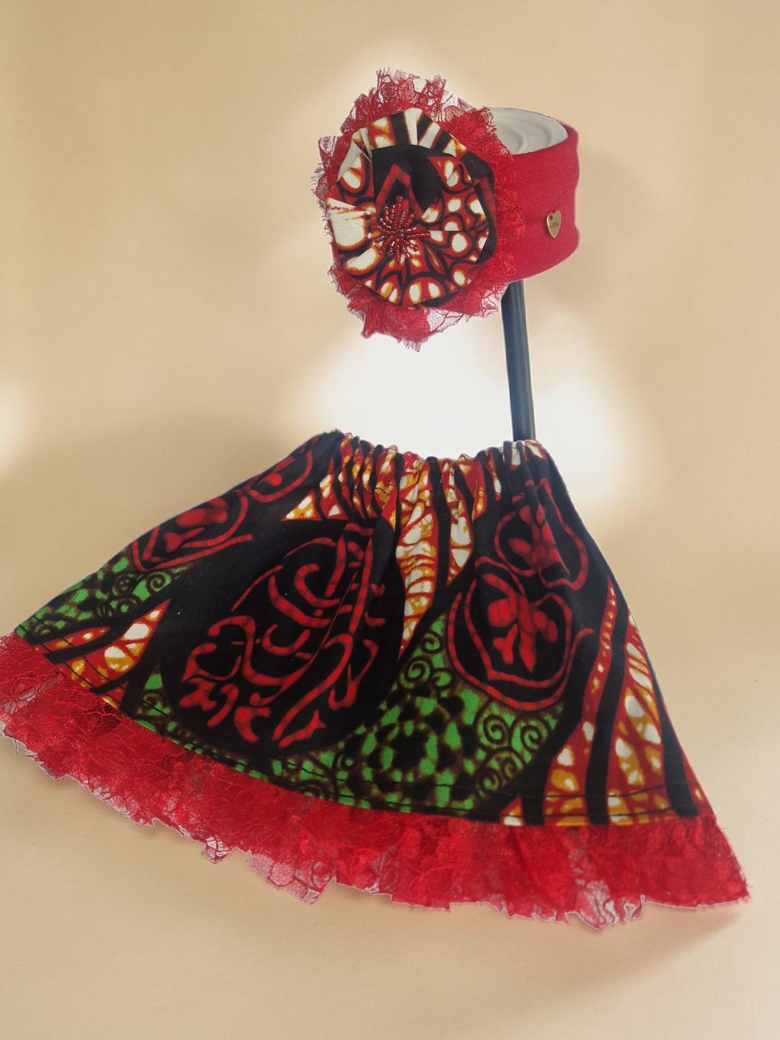 African waxprint Baby skirt & Headband set(349kr)