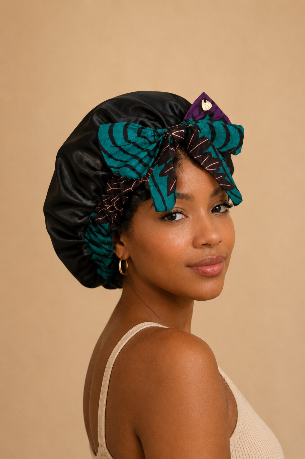 African Waxprint / Satin Bonnet (229kr)