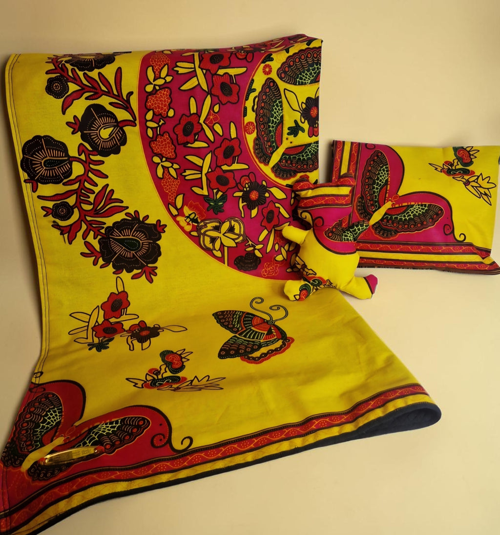 African Wax Print Baby Blanket Set(995 kr)