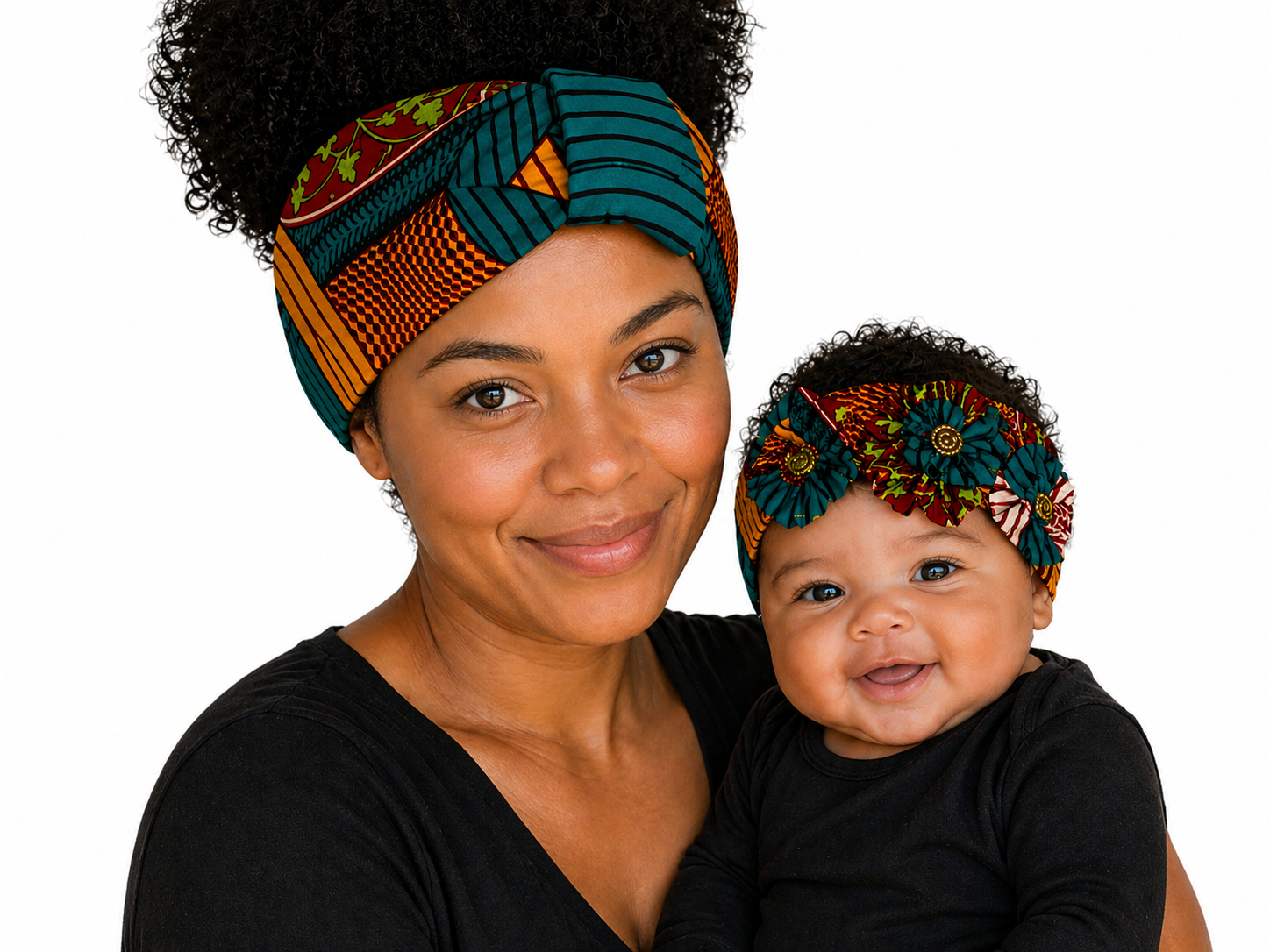 Mommy & Baby -African Waxprint Headband Set (329 kr)