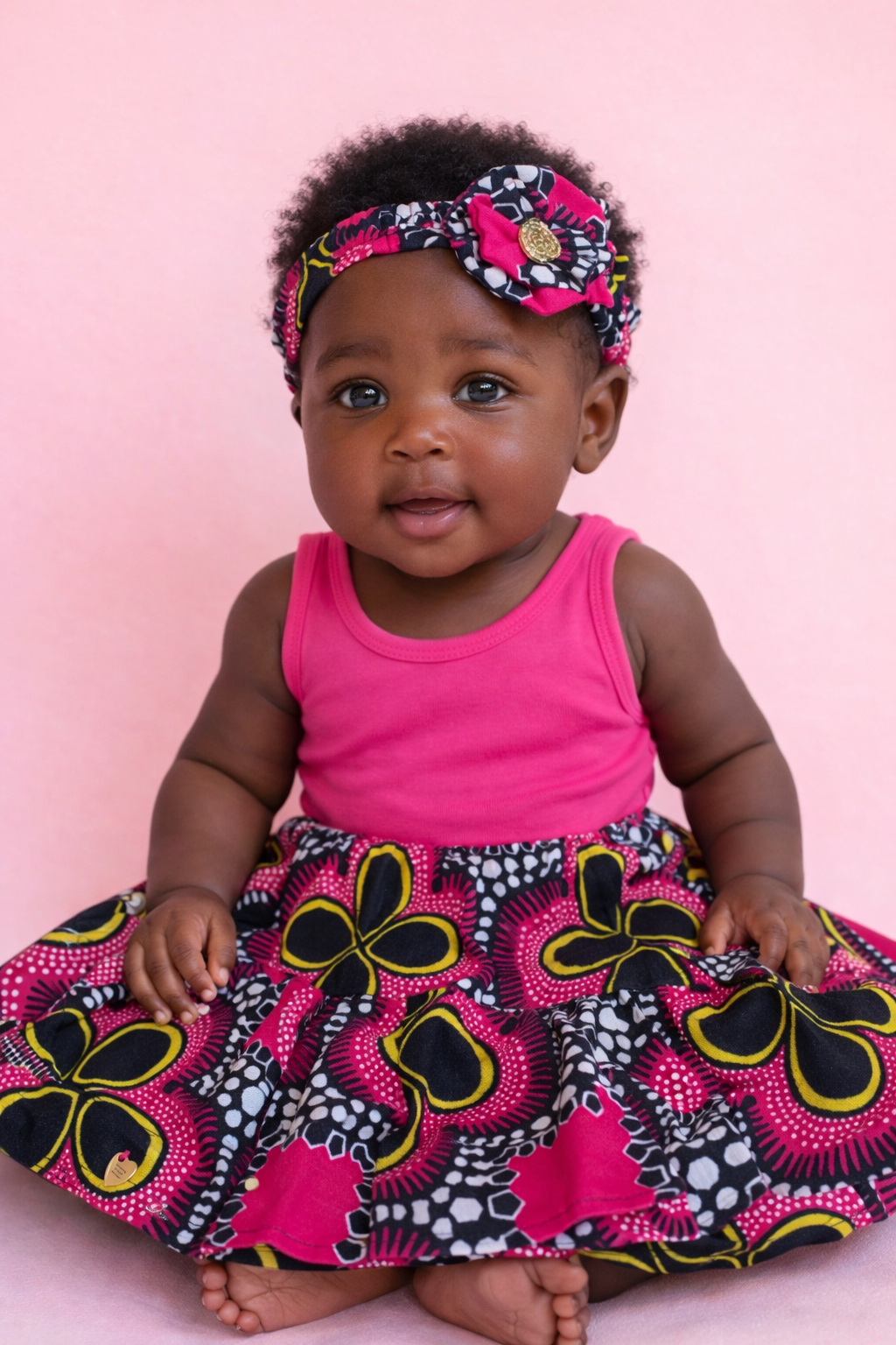 Blossom Pink – Baby Skirt & Headband Set (3–6 Months)(349 kr)