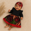 African waxprint Baby skirt & Headband set(349kr)