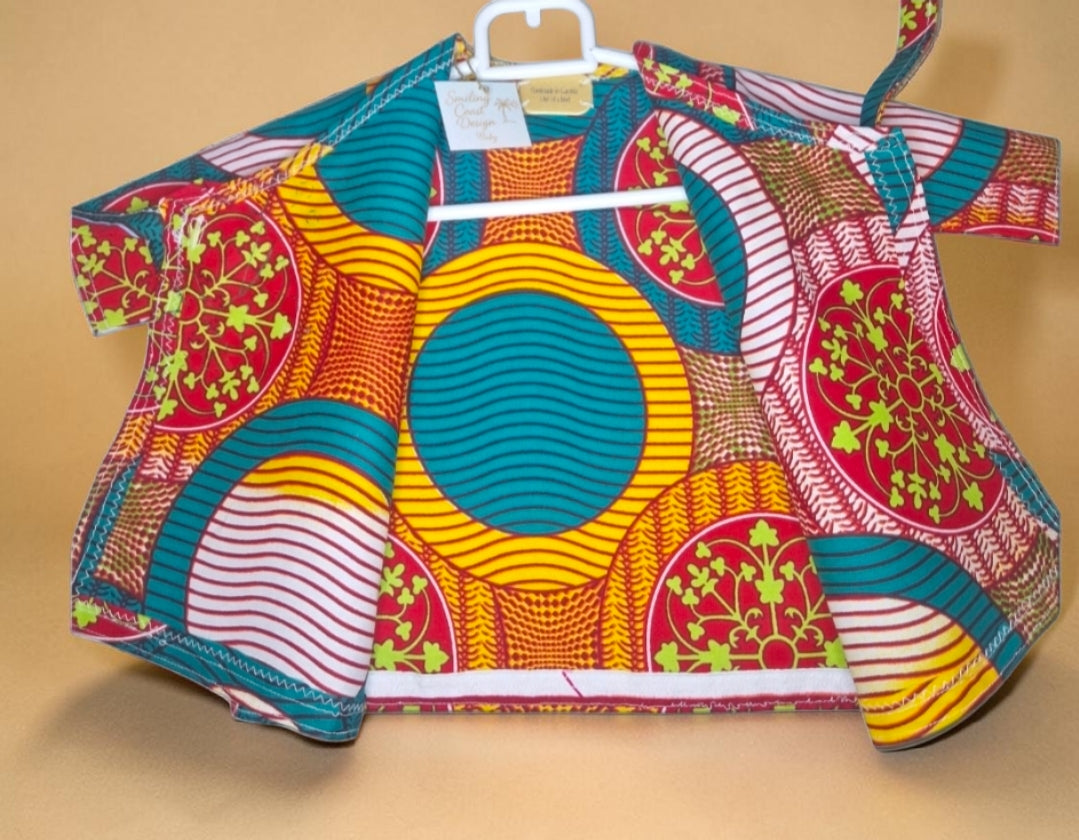 African Waxprint Baby Dress & Headband Set (399 kr)