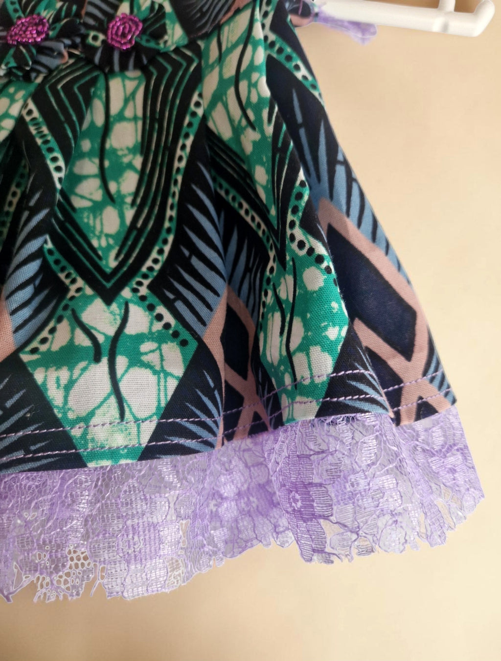 African Waxprint Baby Girl Dress & Headband(449 kr)