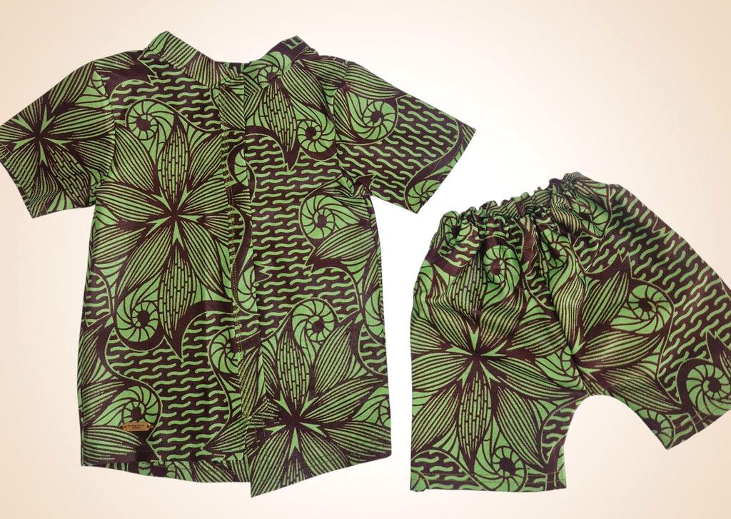African Waxprint Baby Boy set (449 kr)