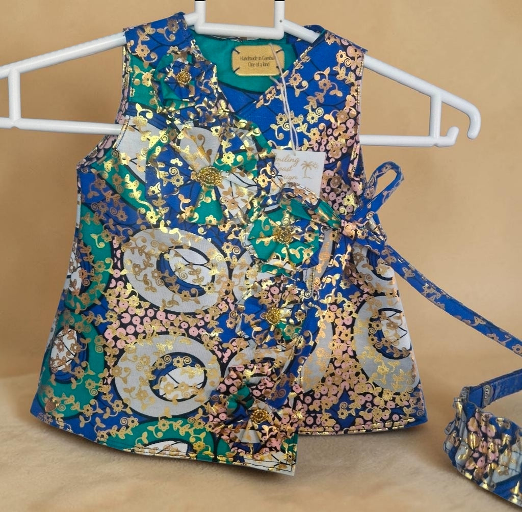 African waxprint Baby Dress & Headband Set (349 kr)