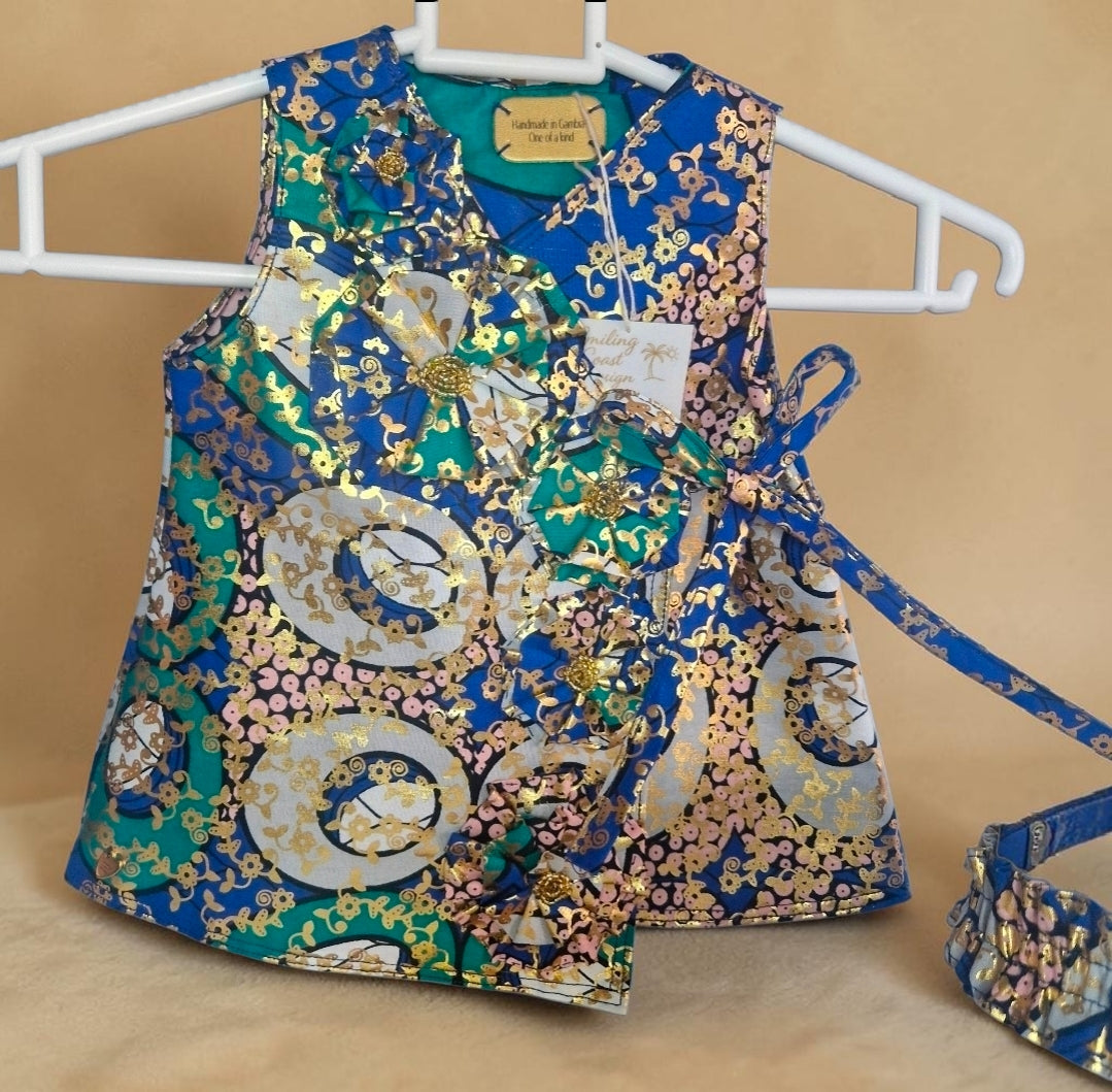 African waxprint Baby Dress & Headband Set (349 kr)