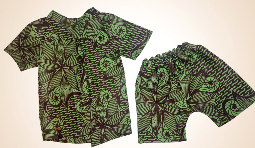 African Waxprint Baby Boy set (449 kr)