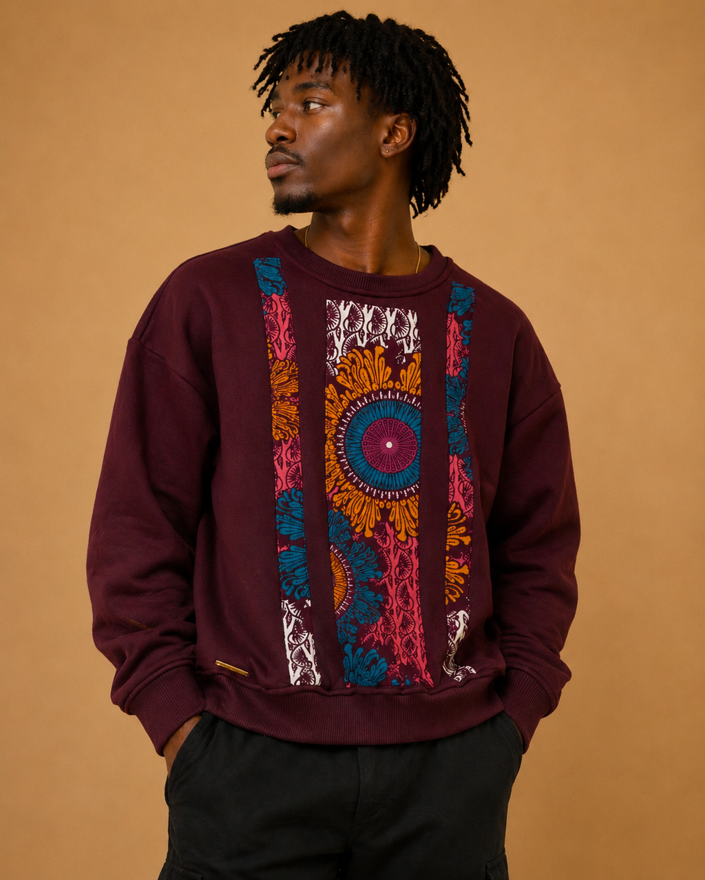 African Waxprint Sweatshirt Size M (895 kr)