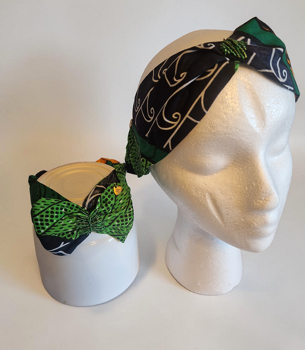 Mommy & Baby African waxprint - Headband Set (329 kr)