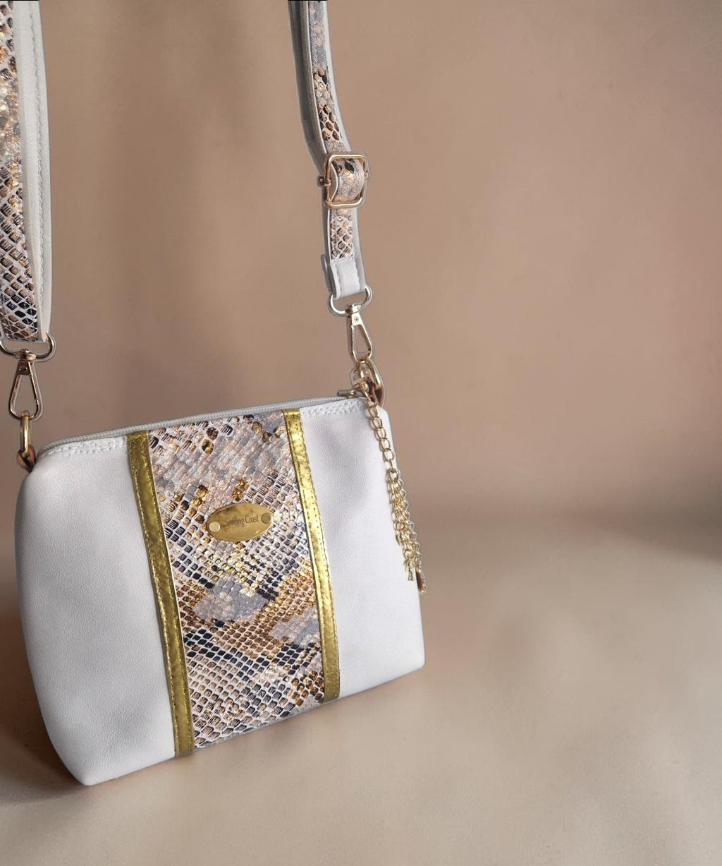 Snakeskin-print Crossbody Bag (595 kr)