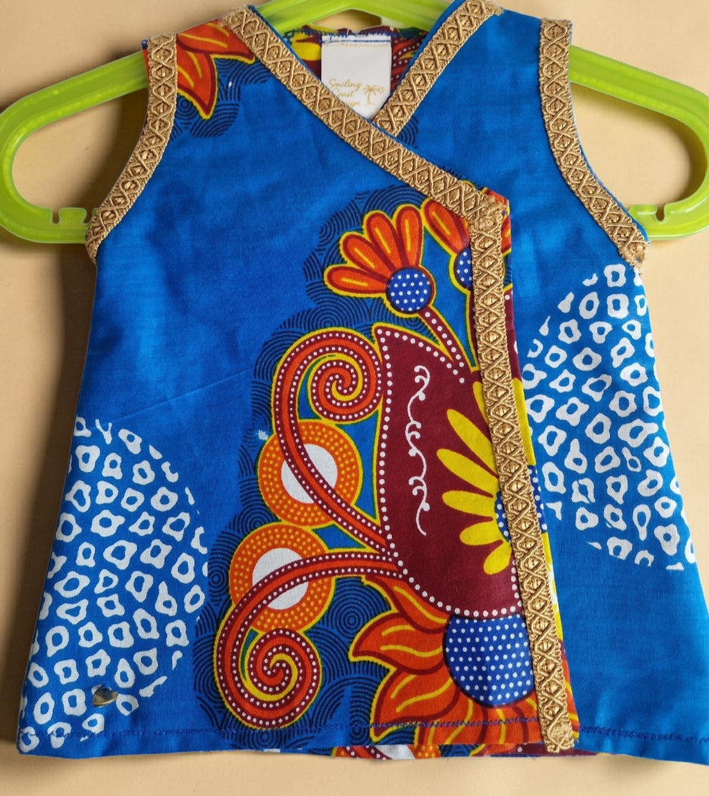 African Wax Print Baby Dress &  Headband Set (429 kr)