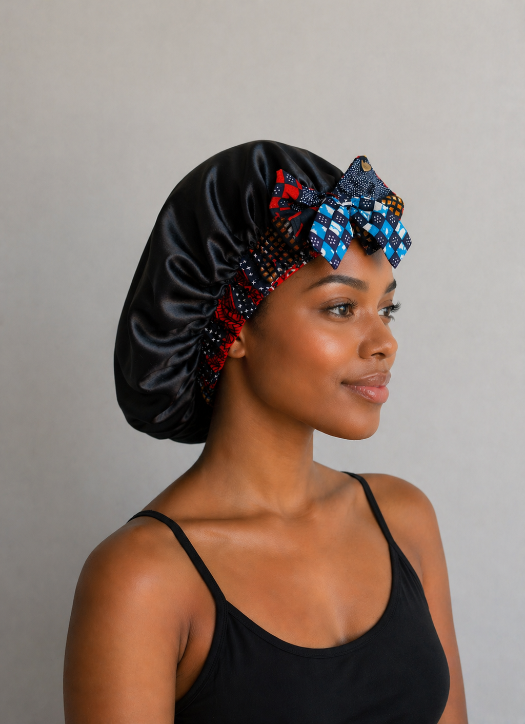 African Waxprint / Satin Bonnet (229kr)