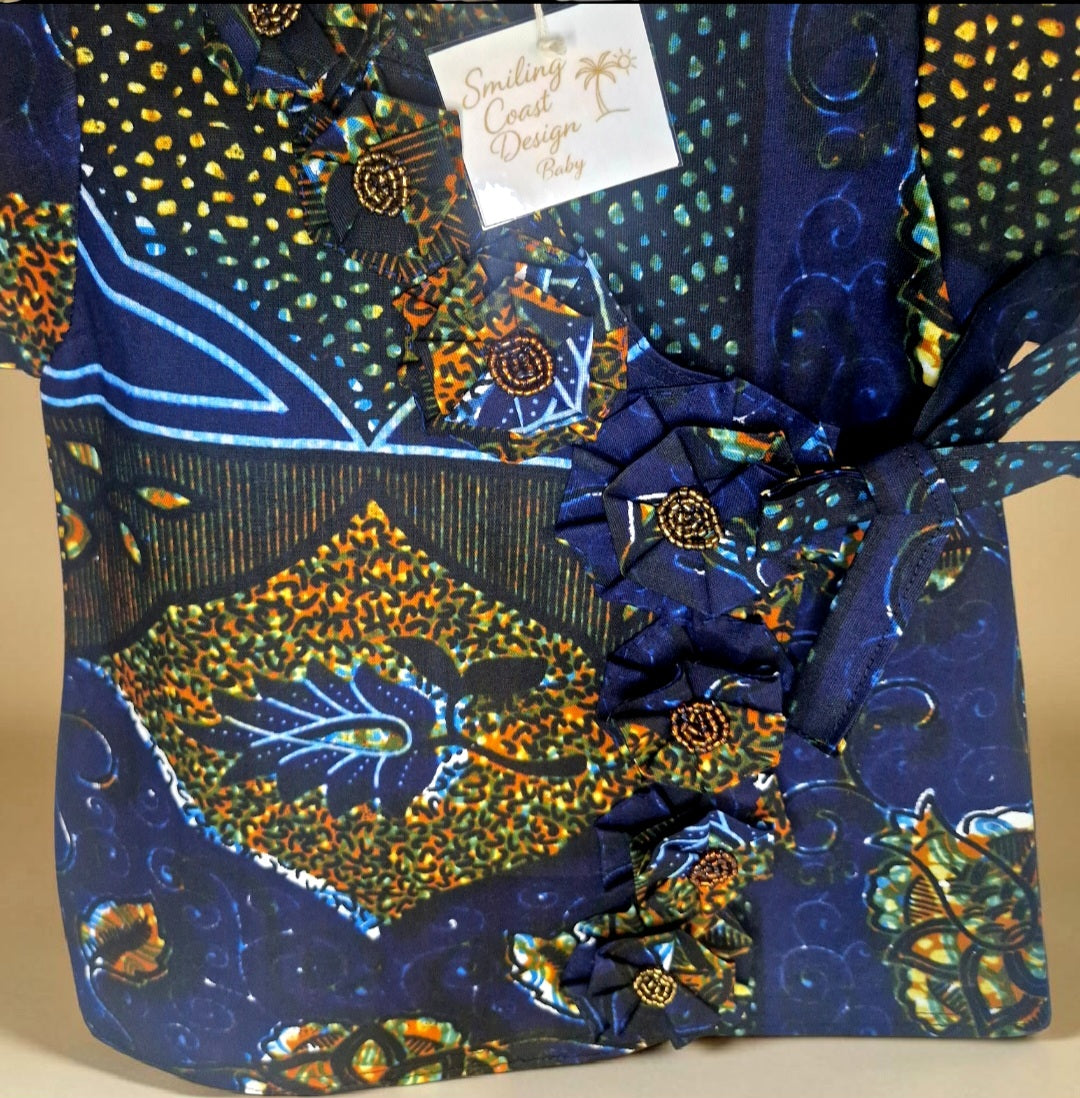 African waxprint Baby Dress and Headband  (349 kr)
