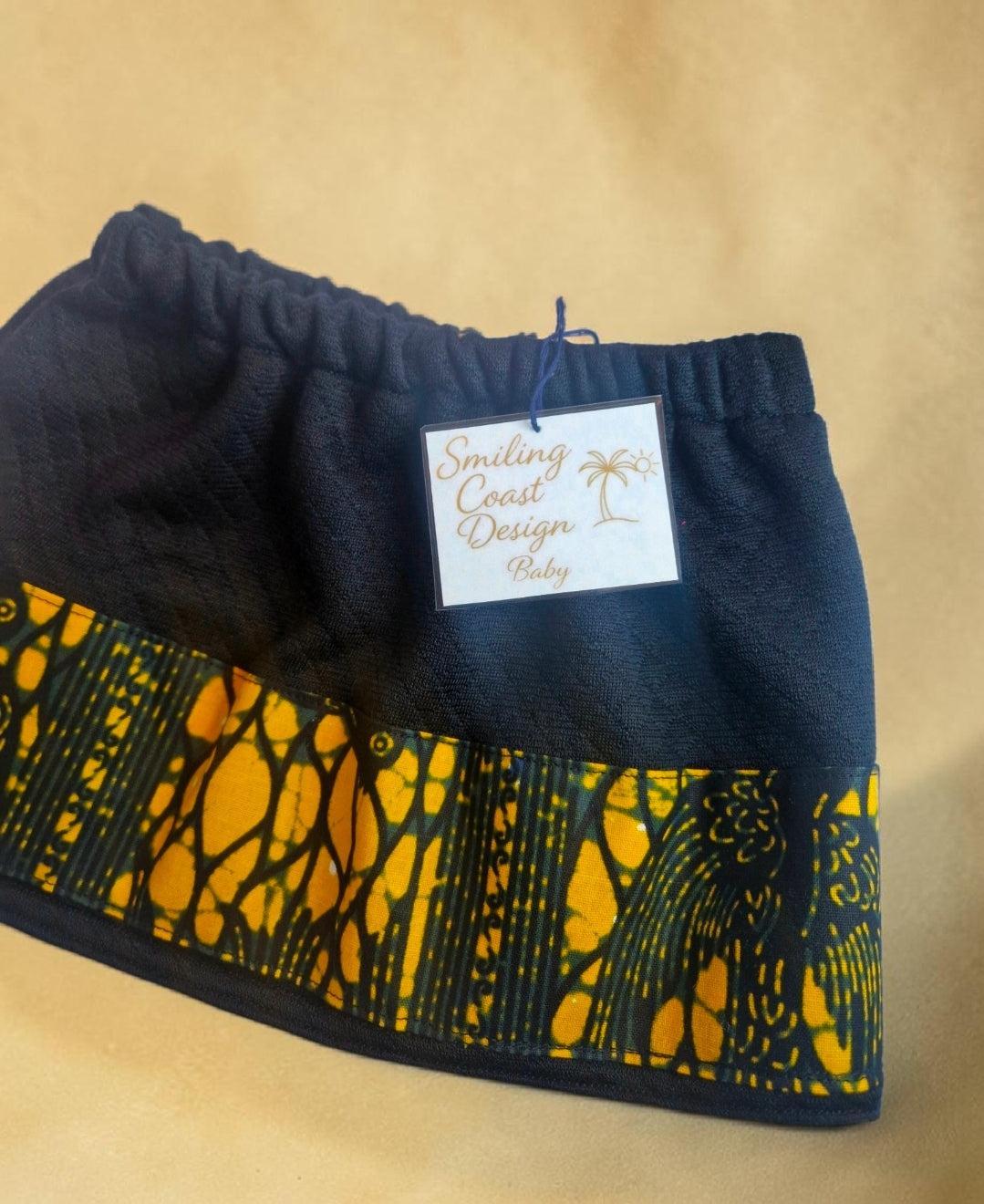 African Wax Print Baby Skirt & Hat Set (399kr)