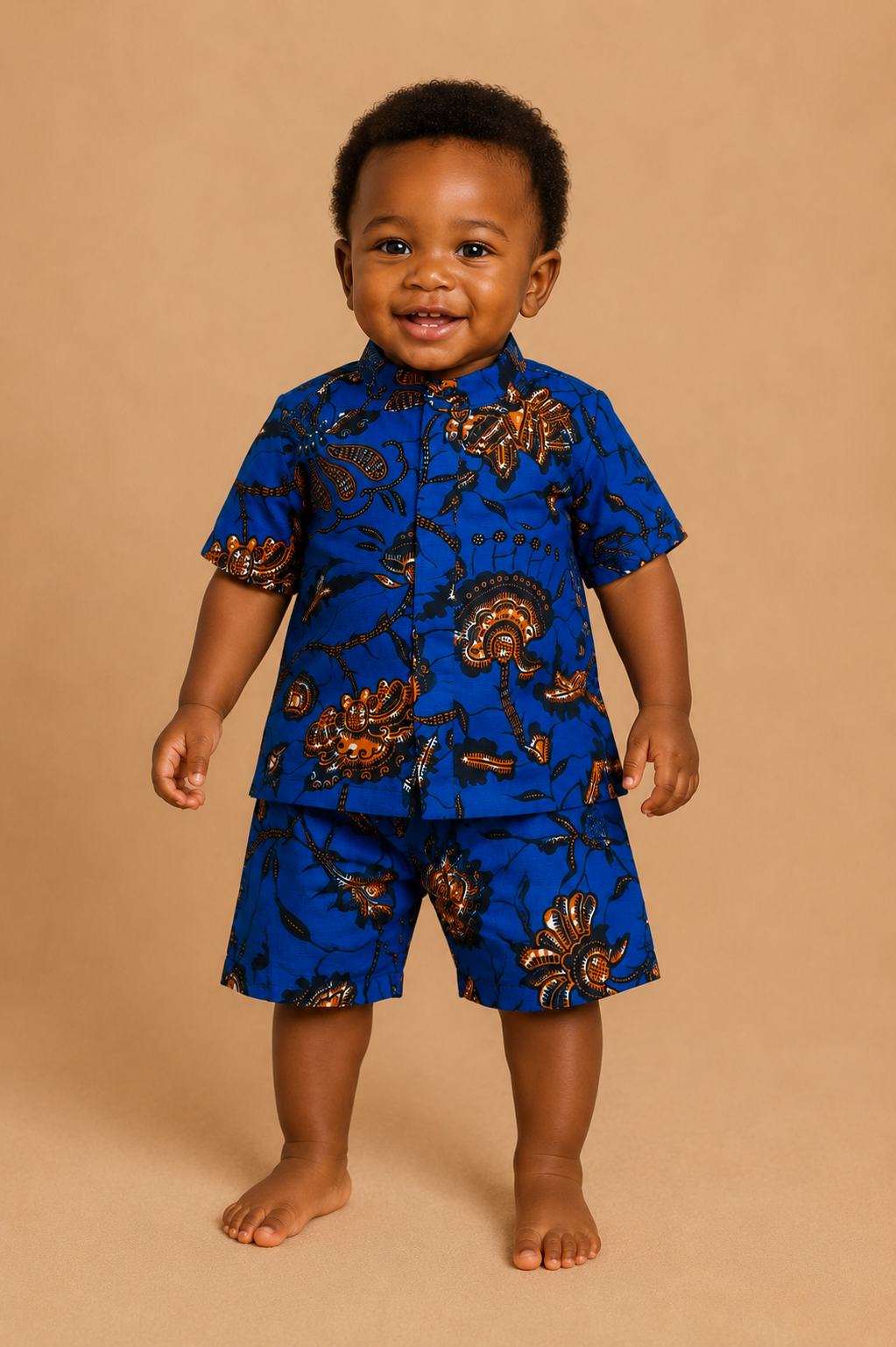 African waxprint baby boy set/ Shirt and Shorts/ 12-18 Months(549 kr)