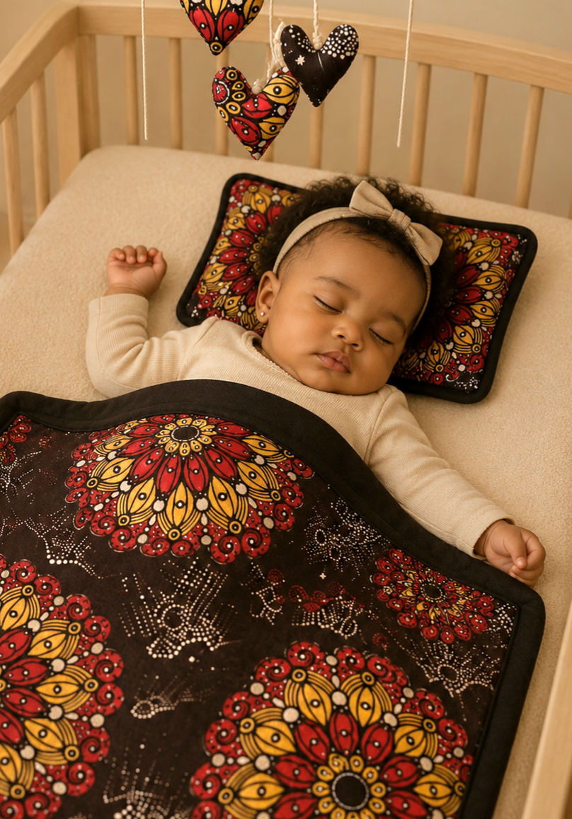 African waxprint/ Baby Stroller Set (995 kr)