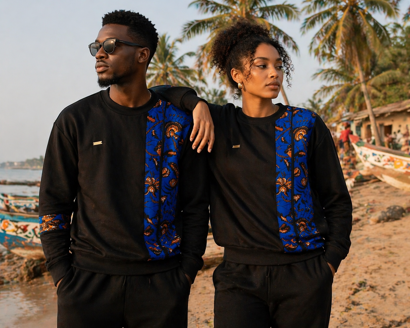 African Waxprint Sweatshirt Size M (895 kr)
