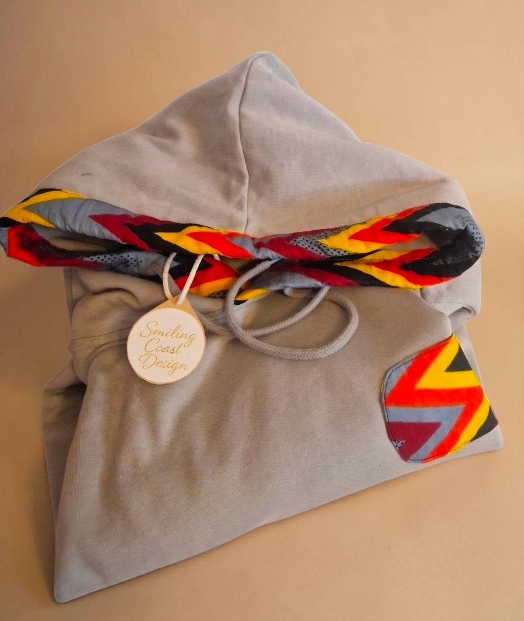African Waxprint Hoodie Size M  (799 kr)