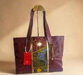 African waxprint/Vegan Leather -Shopper bag (995 kr)