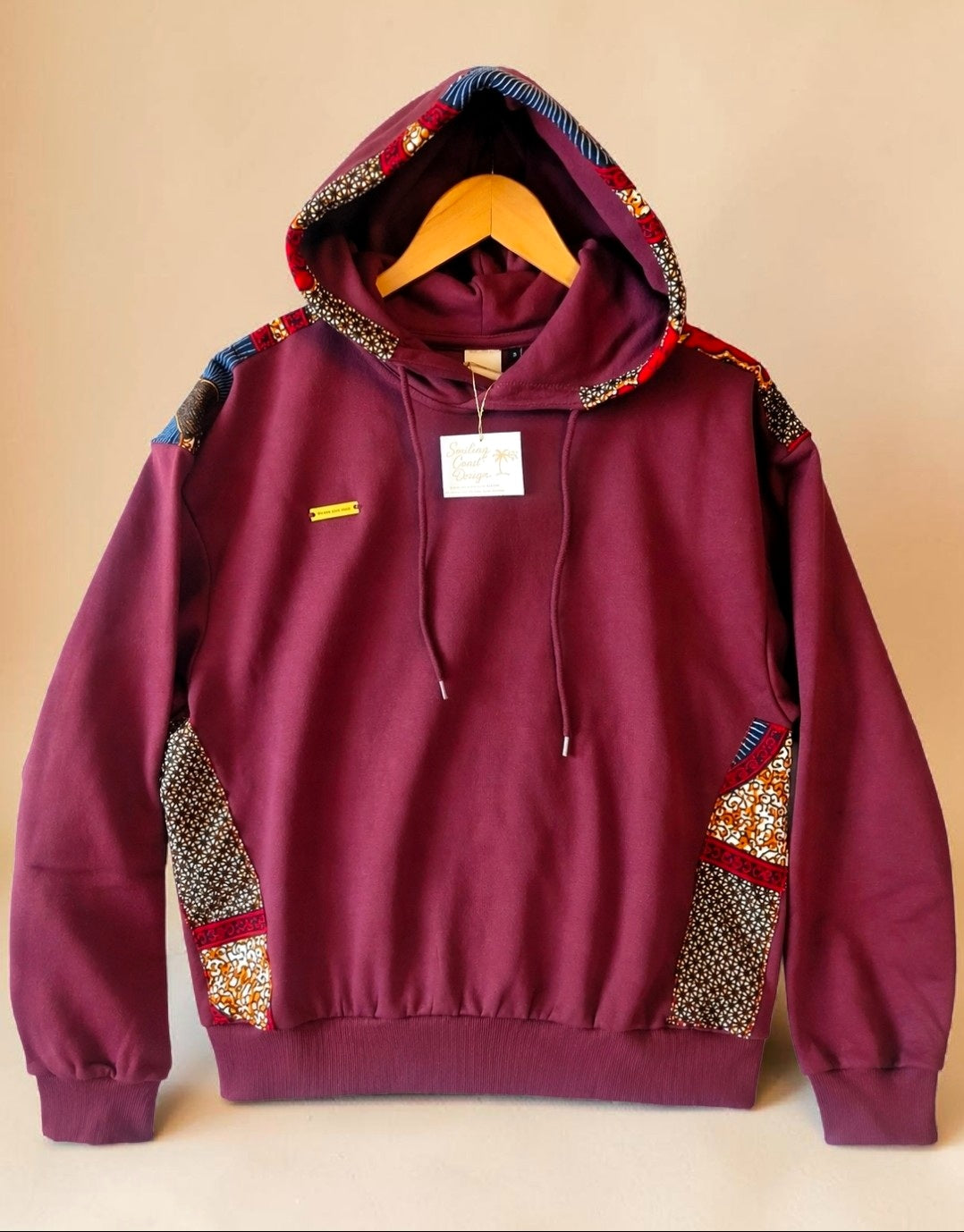 African Waxprint Hoodie Size S (895 kr)
