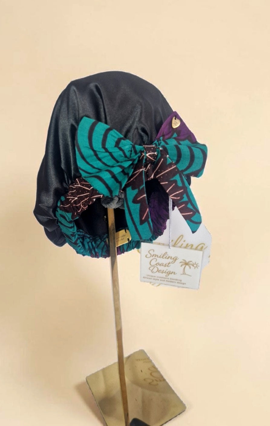 African Waxprint / Satin Bonnet (229kr)