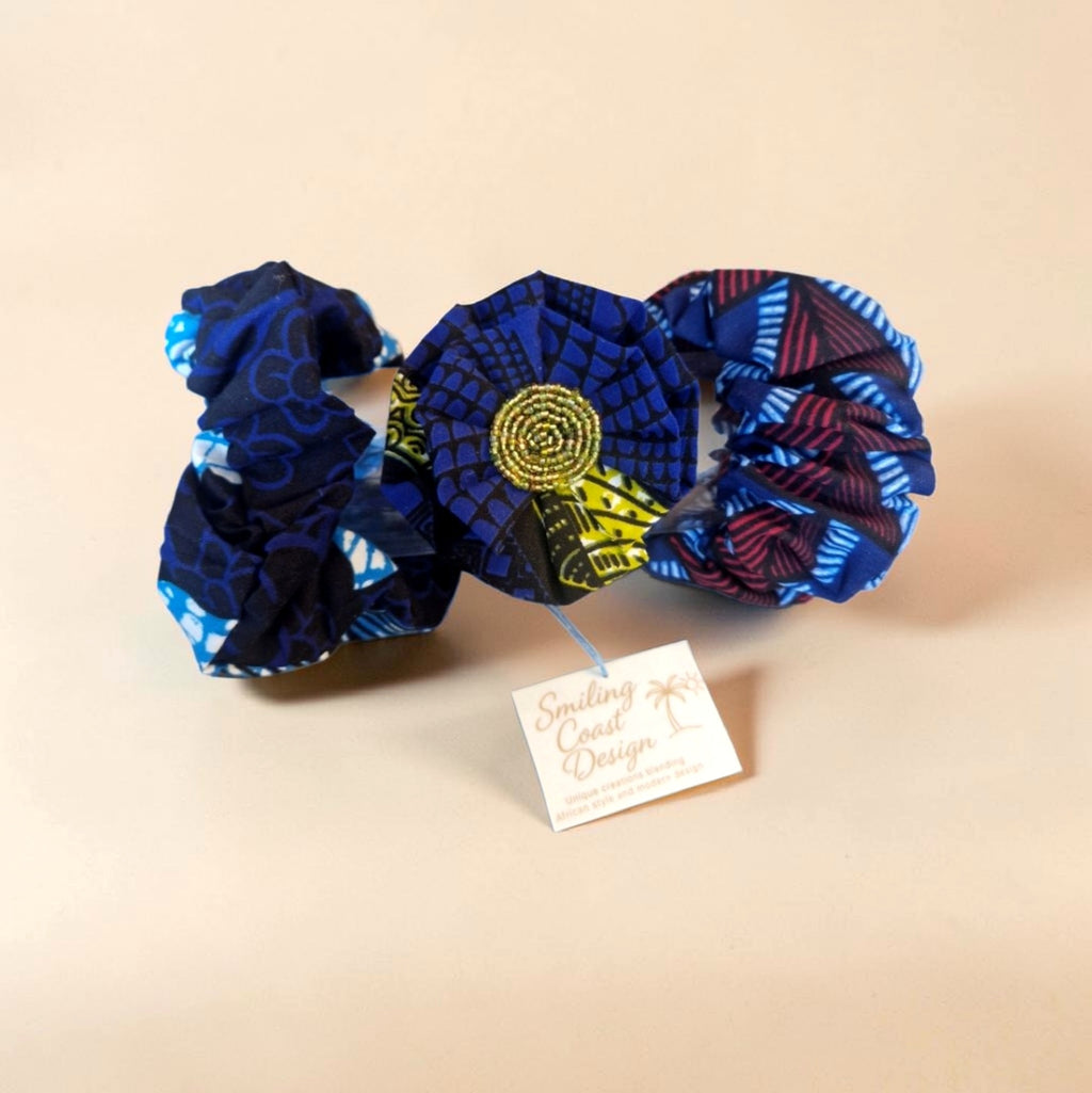 African Waxprint Scrunchie Set (3 Pack)(199 kr)