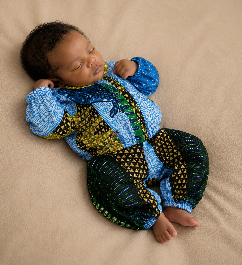 African Baby Set 0–3 Months – Jacket & Pants (445 kr)