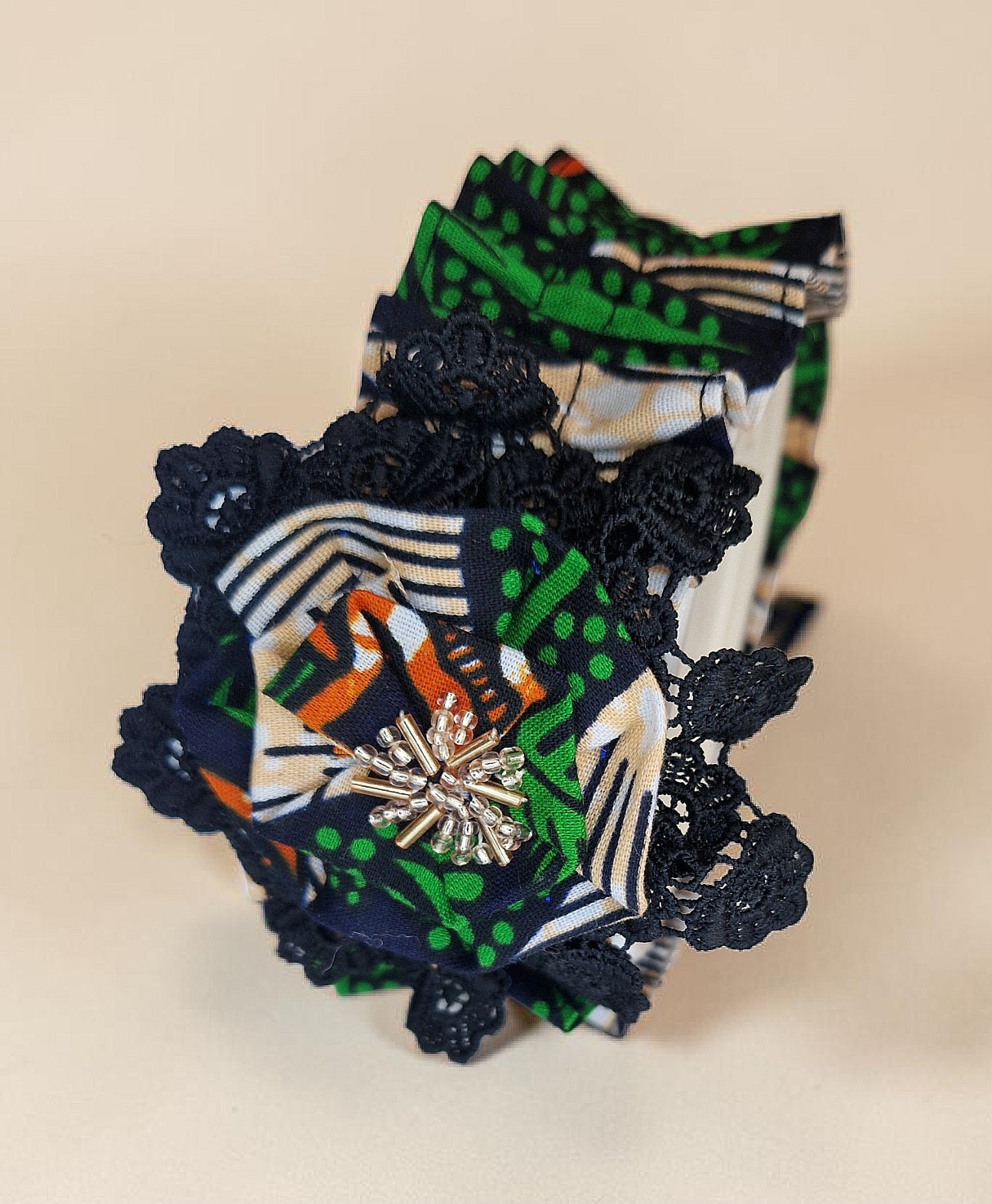 African waxprint Baby Dress & Headband(449kr)