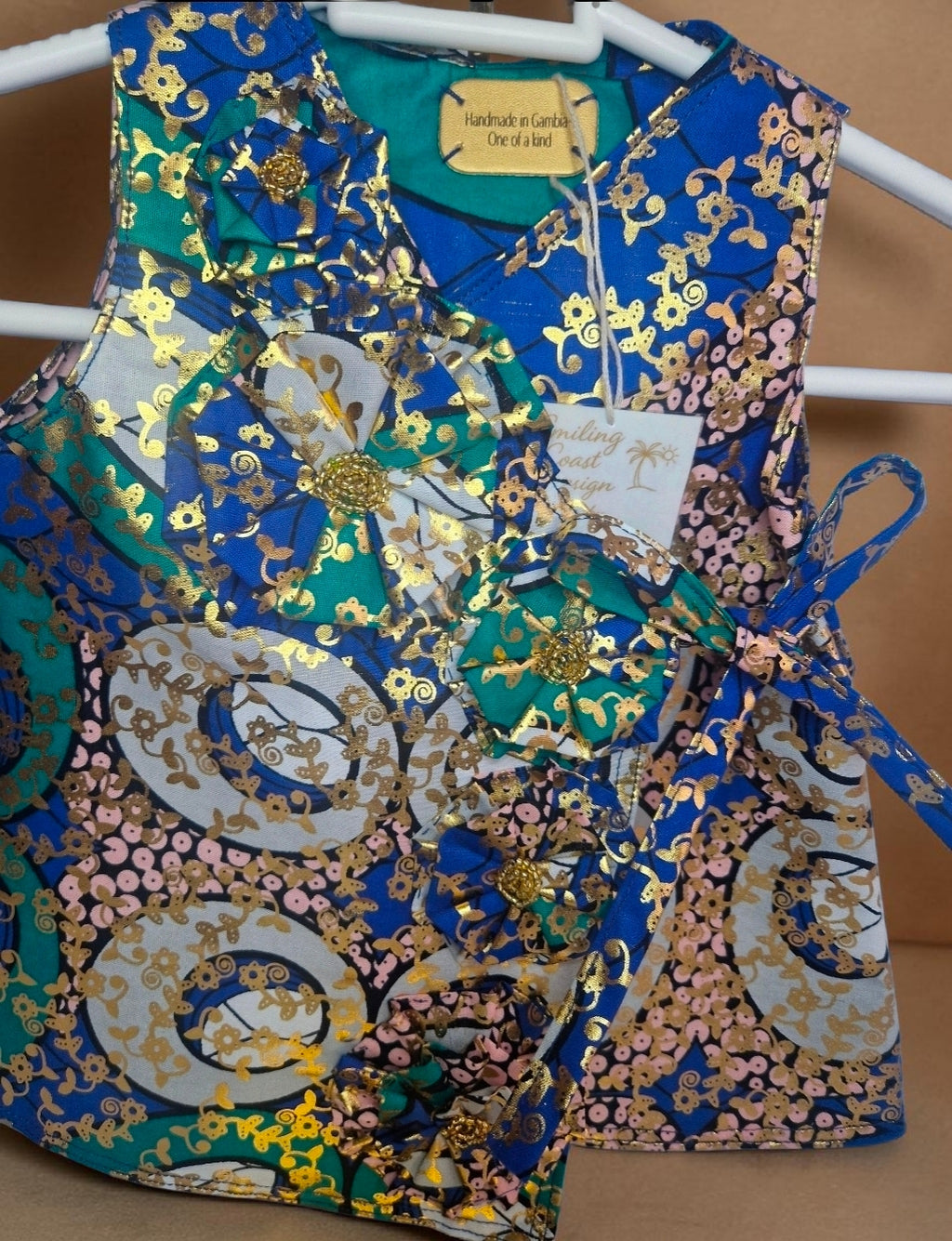 African waxprint Baby Dress & Headband Set (349 kr)
