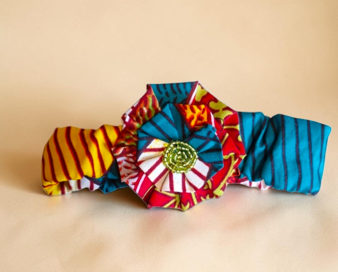 African Waxprint Baby Dress & Headband Set (399 kr)