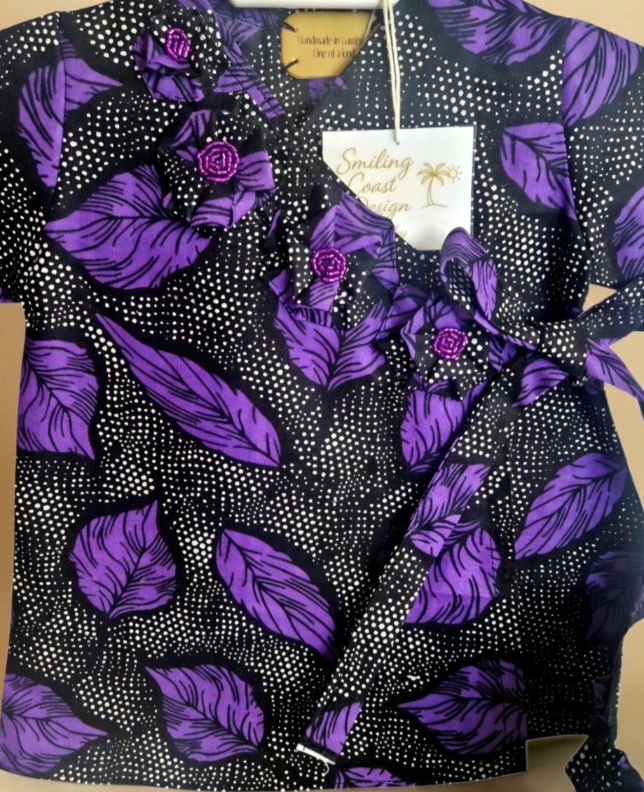 African waxprint Baby Dress & Headband (399 kr)
