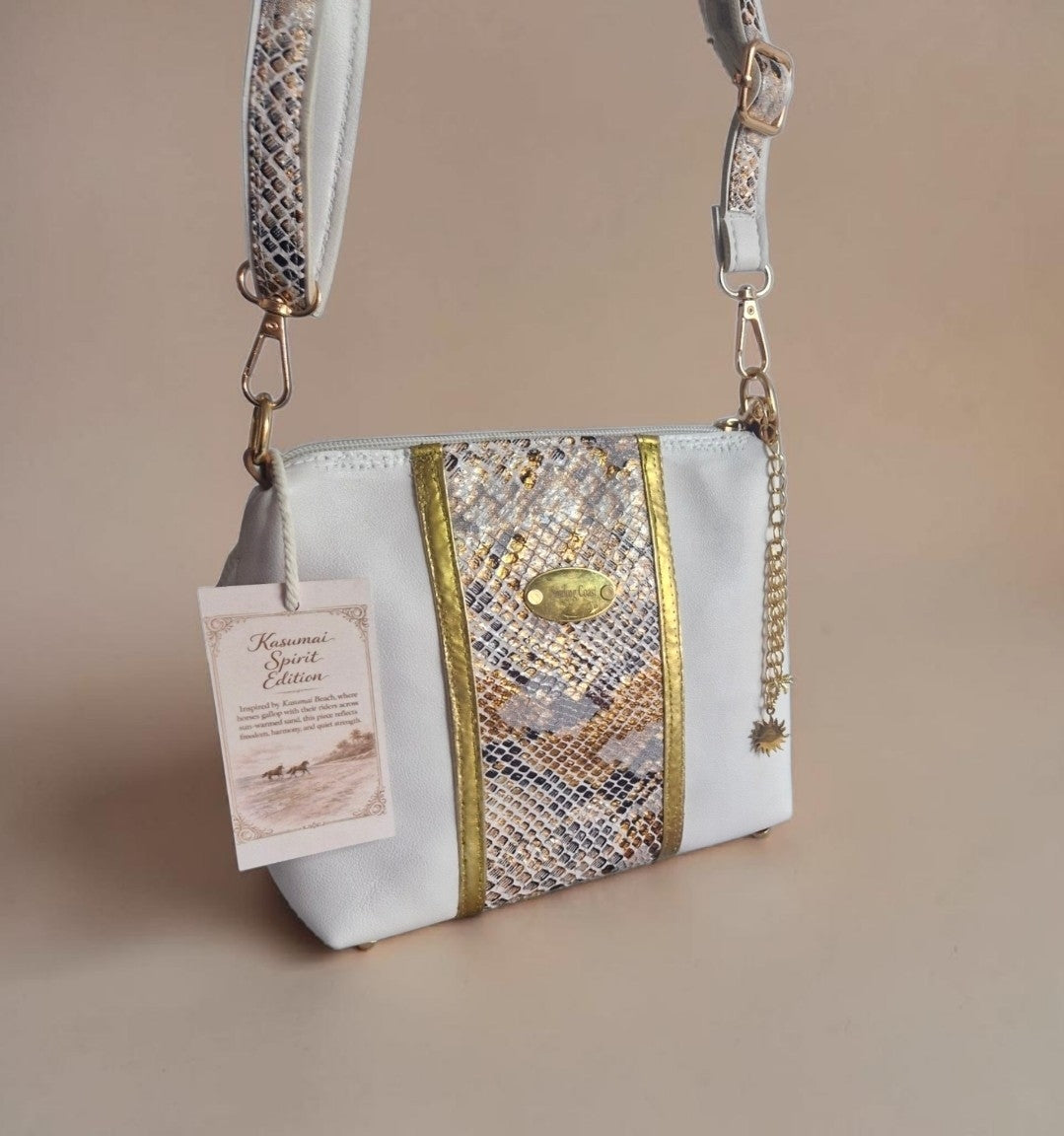 Snakeskin-print Crossbody Bag (595 kr)