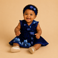 African waxprint Baby Dress & Headband Set(429 kr)