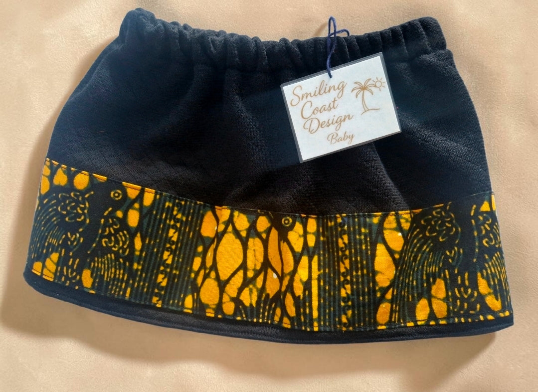 African Wax Print Baby Skirt & Hat Set (399kr)