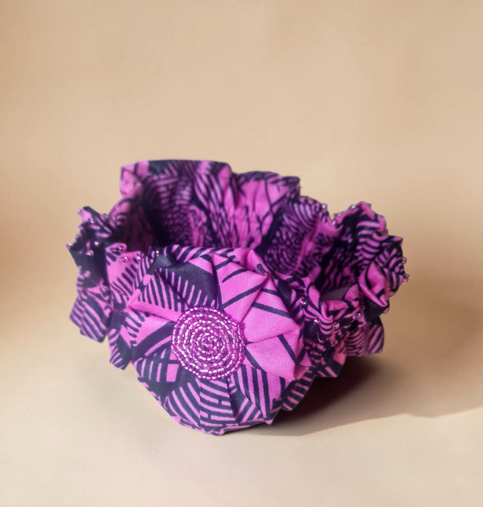 Hot Pink African Print Baby Dress with Matching Headband | 12–18 Months(549 kr)