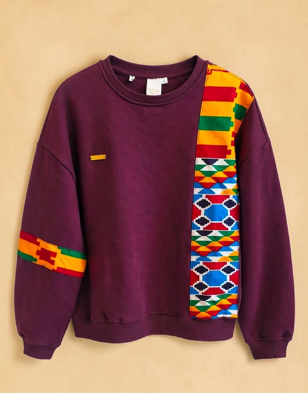 African Waxprint sweatshirt Size S (895 kr)