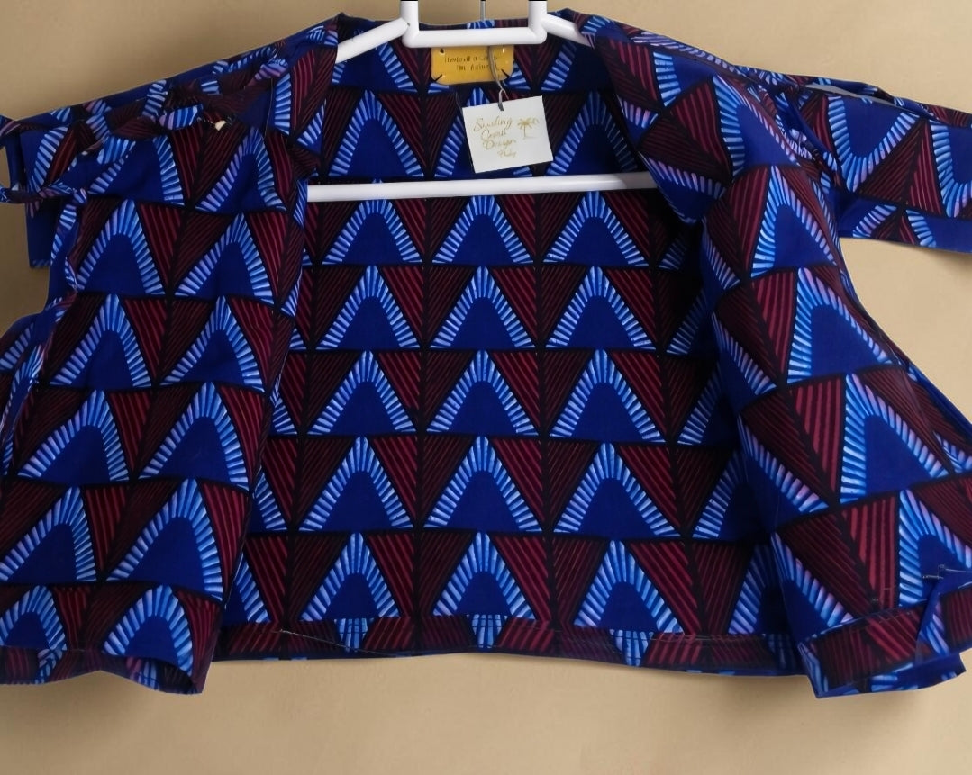 African waxprint Pearl Baby Dress & Headband Set(399 kr)