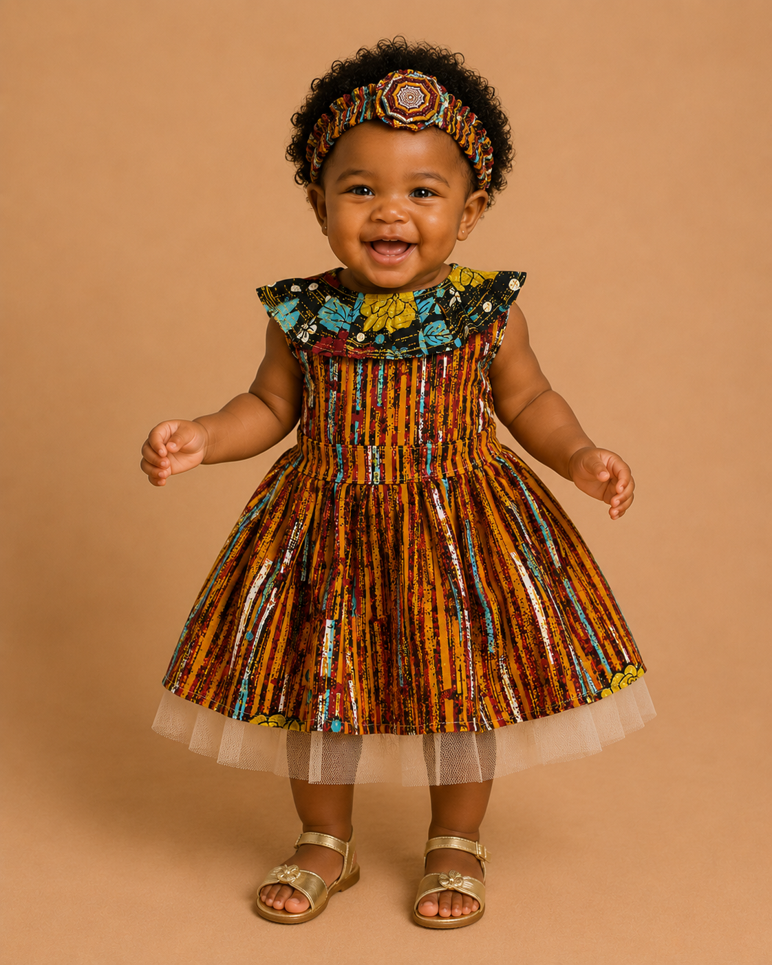 African Baby Dress with Matching Headband | 12–18 Months(549 kr)