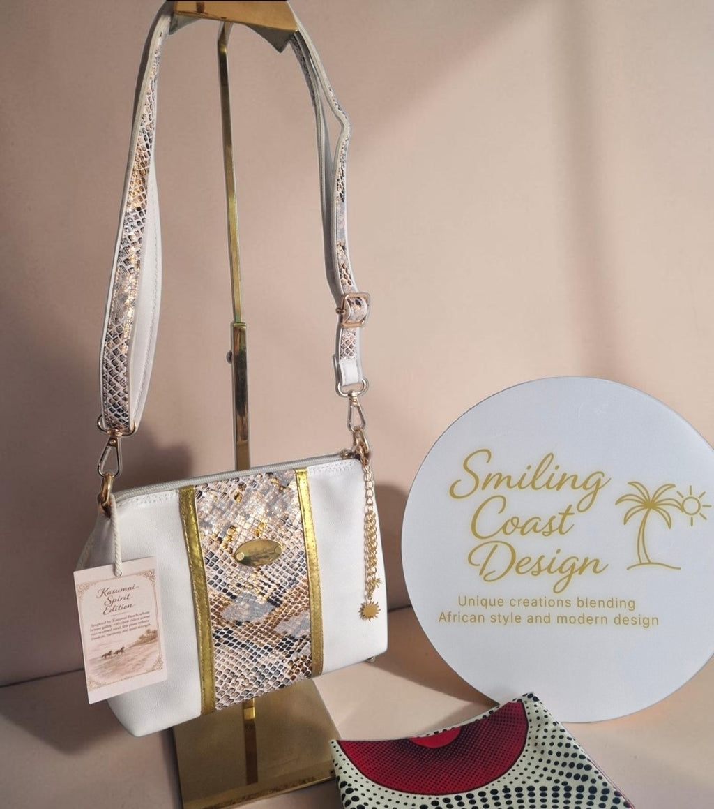Snakeskin-print Crossbody Bag (595 kr)