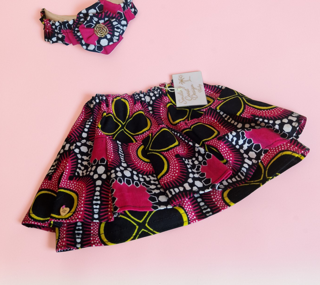 Blossom Pink – Baby Skirt & Headband Set (3–6 Months)(349 kr)