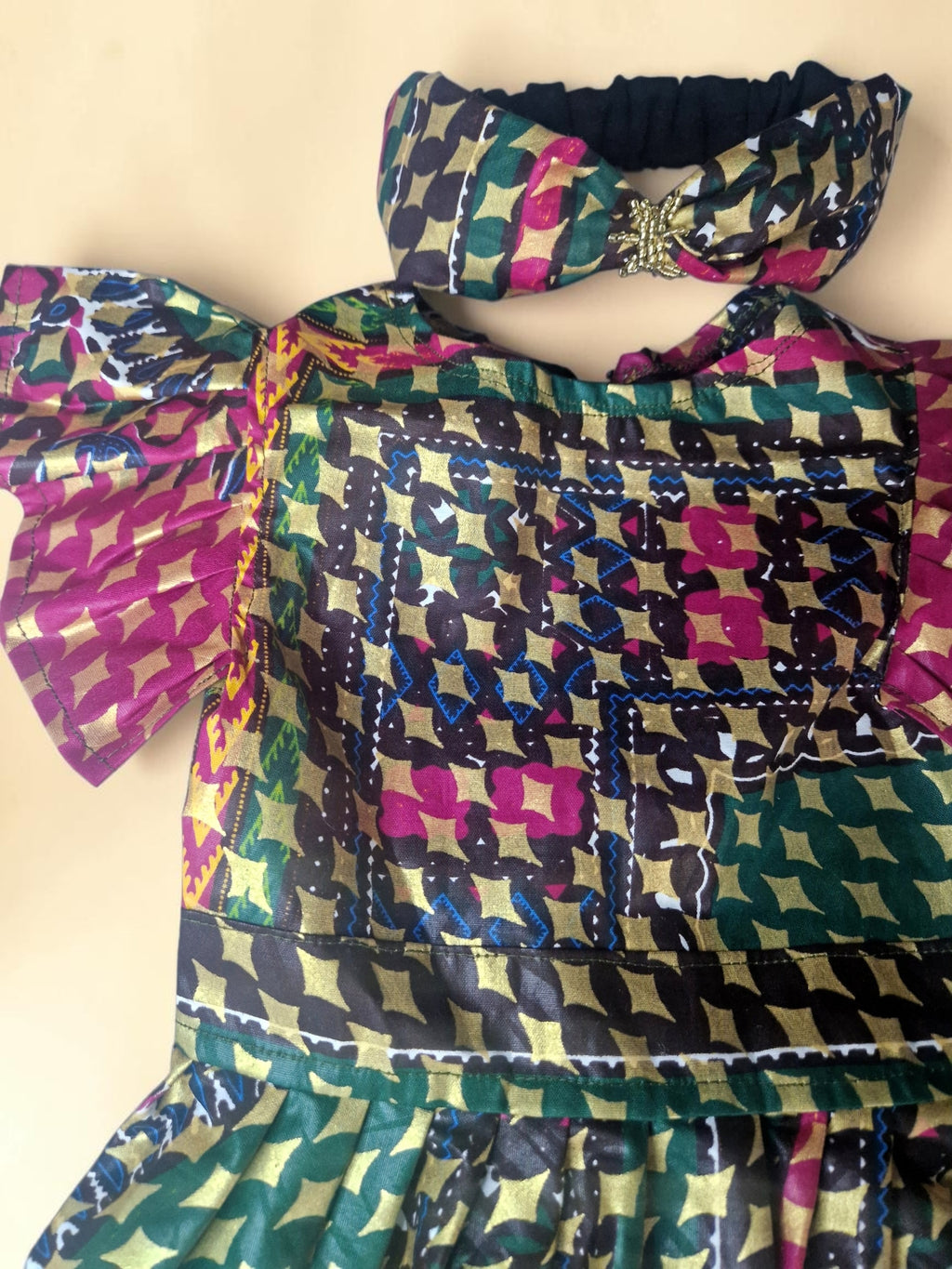 African Wax Print Dress & Matching Headband | 12–18 Months(499 kr)