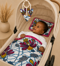 African waxprint/Baby Stroller Set (995 kr)