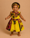 African waxprint baby dress and headband/ Size 12-18 months(499 kr)