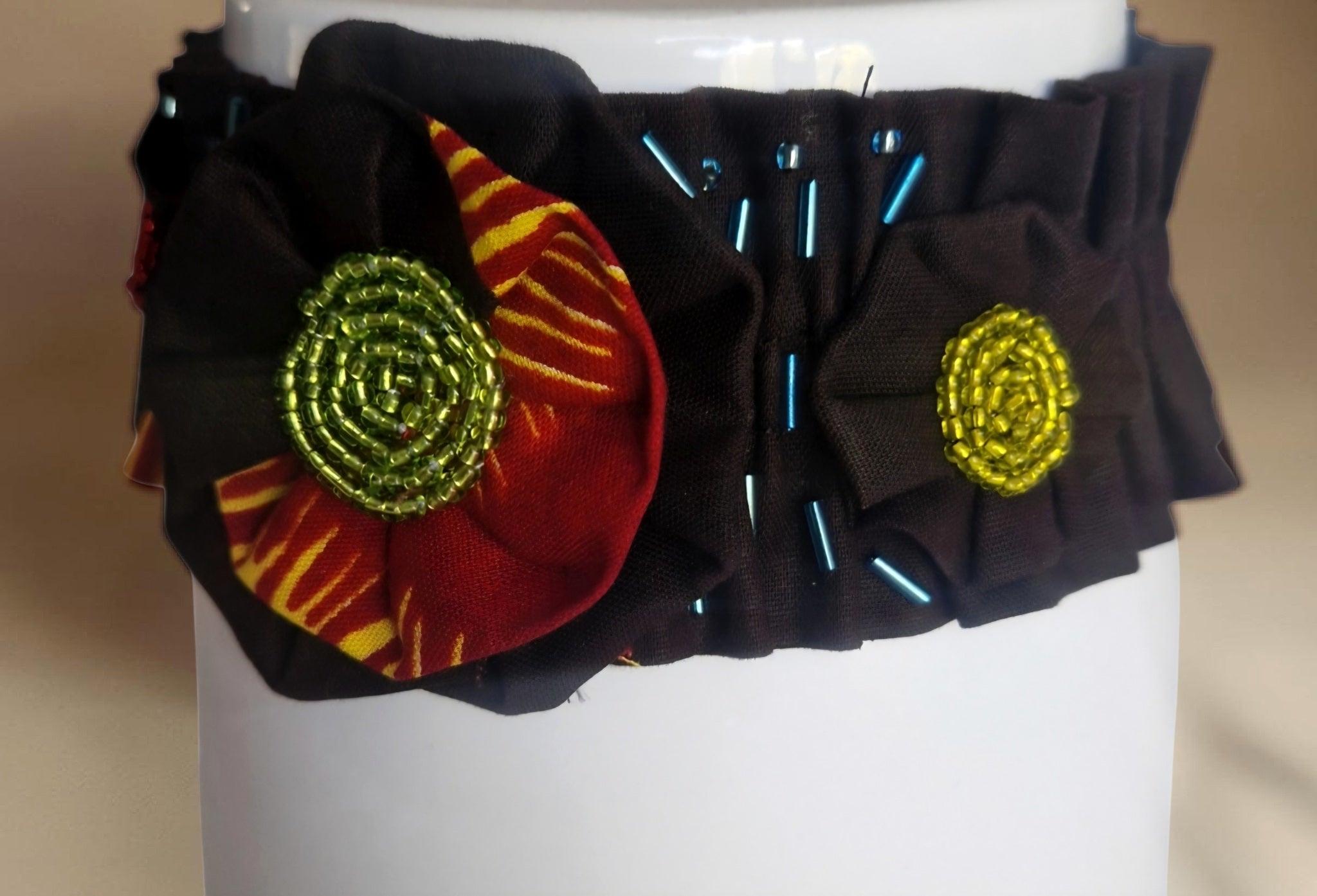 African Wax Print Baby Girl Dress & Matching Headband(429 kr)