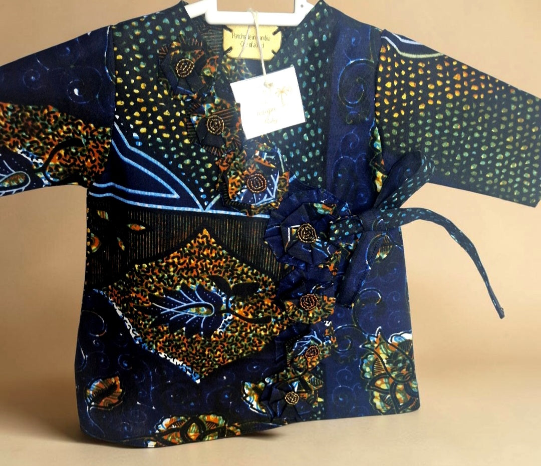 African waxprint Baby Dress and Headband  (349 kr)