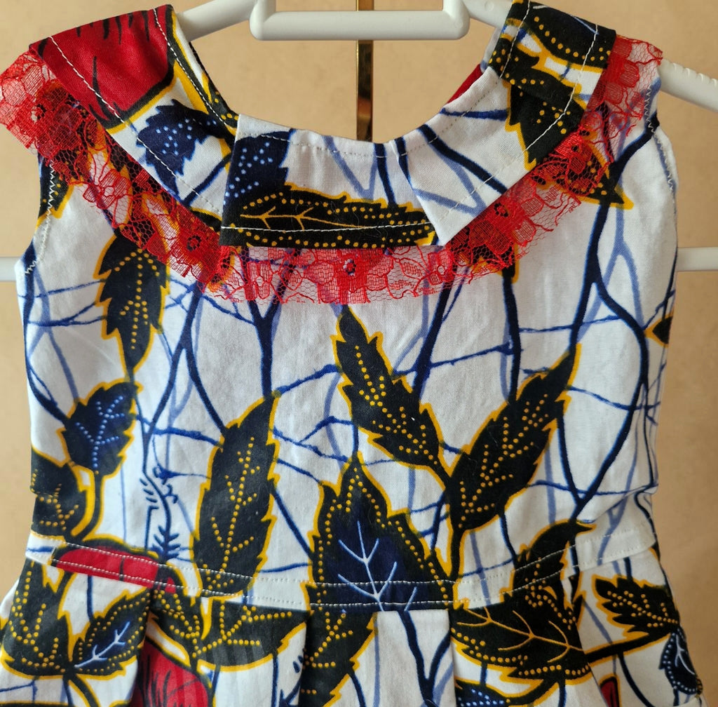 African Wax Print Baby Dress & Headband Set – 9–12 Months(449 kr)