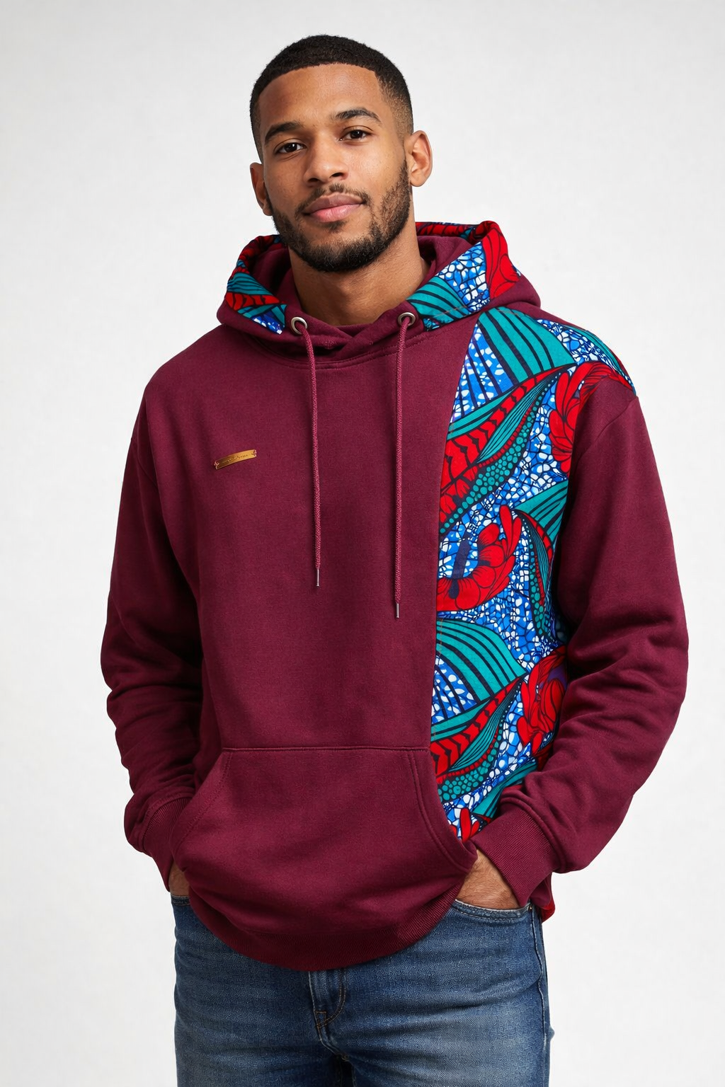 African Waxprint Hoodie Size M (895 kr)