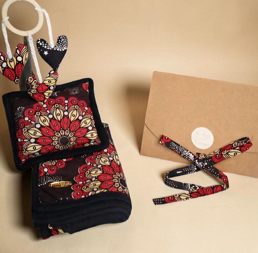 African waxprint/ Baby Stroller Set (995 kr)