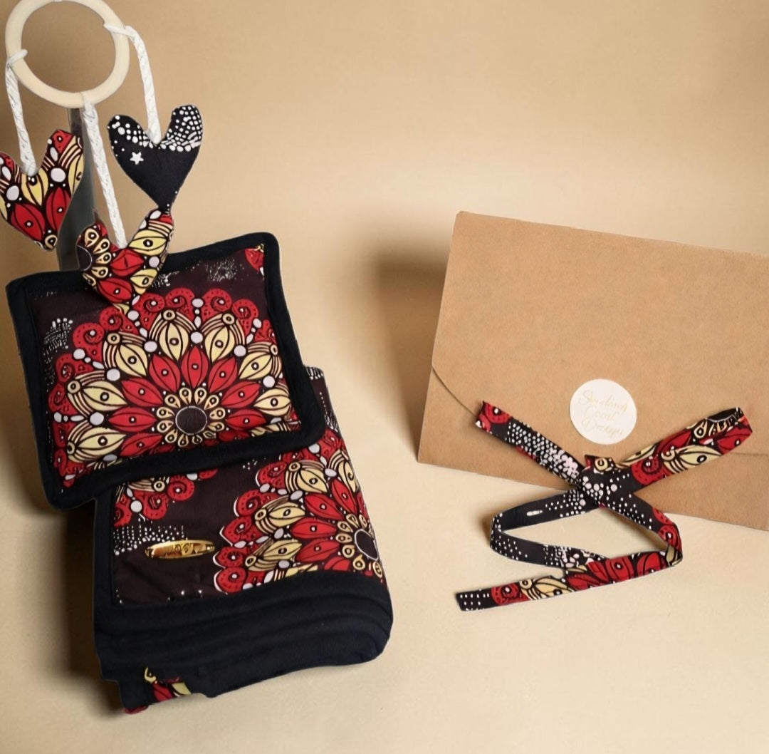 African waxprint/ Baby Stroller Set (995 kr)